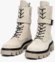 Estro Dames Winter Enkellaarzen gemaakt van Beige Velours Er00112083 Beige Dames - Thumbnail 3