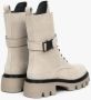 Estro Dames Winter Enkellaarzen gemaakt van Beige Velours Er00112083 Beige Dames - Thumbnail 5