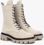 Estro Dames Winter Enkellaarzen gemaakt van Beige Velours Er00112083 Beige Dames - Thumbnail 7