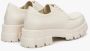 Estro Dames Licht Beige Veterschoenen van Echt Leer Er00112449 Beige Dames - Thumbnail 5