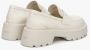 Estro Dames Licht Beige Leren Chunky Platform Instappers Er00111761 Beige Dames - Thumbnail 5