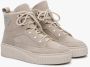 Estro Dames Beige Suède Hoge Sneakers met Isolatie Er00112210 Beige Dames - Thumbnail 3