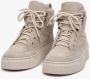 Estro Dames Beige Suède Hoge Sneakers met Isolatie Er00112210 Beige Dames - Thumbnail 4