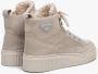 Estro Dames Beige Suède Hoge Sneakers met Isolatie Er00112210 Beige Dames - Thumbnail 5