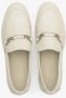 Estro Dames Licht Beige Leren Penny Loafers met een Zilveren Ketting Er00114386 Beige Dames - Thumbnail 4