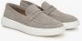 Estro Heren Grijs & Beige Echt Suède Slip-On Loafers Gray Heren - Thumbnail 2