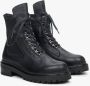 Estro Dames Veterschoenen in Zwart gemaakt van Leer & Textiel Er00114043 Black Dames - Thumbnail 2