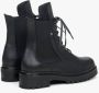 Estro Dames Veterschoenen in Zwart gemaakt van Leer & Textiel Er00114043 Black Dames - Thumbnail 5