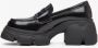 Estro Dames Zwarte Loafers met Dikke Zool gemaakt van Echt Leer Er00113584 Black Dames - Thumbnail 3