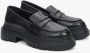 Estro Dames Zwarte Leren Chunky Platform Loafers Er00110029 Black Dames - Thumbnail 2