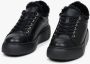 Estro Dames Zwarte Leren & Bont Lage Sneakers voor de Winter Er00112115 Black Dames - Thumbnail 6