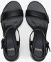 Estro Dames Blokhak Zwarte Sandalen gemaakt van Echt Leer Er00112425 Black Dames - Thumbnail 4