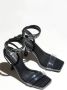 Estro Zwarte Dames Sandalen met Hak en Strass Black Dames - Thumbnail 2