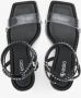 Estro Zwarte Dames Sandalen met Hak en Strass Black Dames - Thumbnail 4