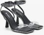 Estro Zwarte Dames Sandalen met Hak en Strass Black Dames - Thumbnail 6