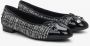 Estro Dames Zwarte & Witte Ballet Flats gemaakt van Gecombineerde Materialen Er00114173 Black Dames - Thumbnail 2