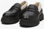 Estro Zwarte Leren Loafers voor Dames met Contrasterende Isolatie voor de Winter Black Dames - Thumbnail 4