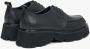 Estro Dames Zwarte Leren Veterschoenen Er00113809 Black Dames - Thumbnail 5