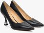 Estro Zwarte Leren Pumps met Hakken Er00112786 Black Dames - Thumbnail 2