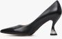 Estro Zwarte Leren Pumps met Hakken Er00112786 Black Dames - Thumbnail 3