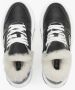 Estro Dames Zwarte Leren Lage Sneakers met Bontvoering voor de Winter Er00111980 Black Dames - Thumbnail 6