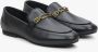 Estro Dames Zwarte Leren Penny Loafers met een Zilveren Ketting Er00113298 Black Dames - Thumbnail 2