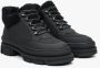 Estro Zwarte Dames Veterschoenen voor de Winter met Echt Bont Er00112245 Black Dames - Thumbnail 2