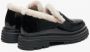 Estro Dames Zwarte Bontgevoerde Loafers gemaakt van Echt Lakleer voor de Winter Er00114213 Black Dames - Thumbnail 5