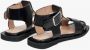 Estro Dames Zwarte Leren Platte Sandalen Er00111648 Black Dames - Thumbnail 5