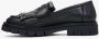 Estro Dames Zwarte Loafers met Versieringen gemaakt van Italiaans Echt Leer Er00113593 Black Dames - Thumbnail 4