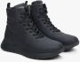 Estro Dames Zwarte High-Top Sneakers gemaakt van Echt Leer Er00114062 Black Dames - Thumbnail 2