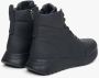 Estro Dames Zwarte High-Top Sneakers gemaakt van Echt Leer Er00114062 Black Dames - Thumbnail 5