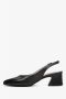 Estro Dames Zwarte Leren Slingback Pumps Er00112812 Black Dames - Thumbnail 3