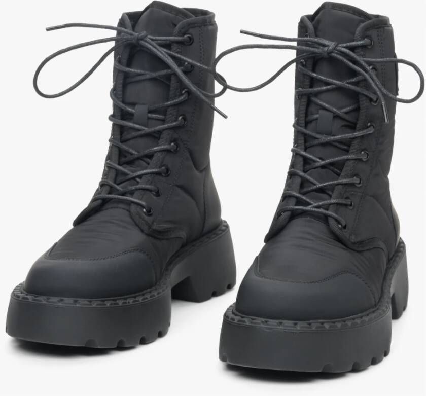 Estro Dames Zwarte Veterschoenen Er00111935 Black Dames