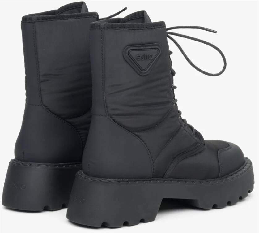 Estro Dames Zwarte Veterschoenen Er00111935 Black Dames