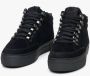 Estro Dames Zwarte High-Top Sneakers gemaakt van Echt Nubuck Er00112204 Black Dames - Thumbnail 2