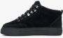 Estro Dames Zwarte High-Top Sneakers gemaakt van Echt Nubuck Er00112204 Black Dames - Thumbnail 4