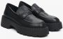 Estro Dames Zwarte Leren Chunky Platform Instappers Er00111841 Black Dames - Thumbnail 2