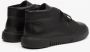 Estro Heren Zwarte Leren High-Top Sneakers met Isolatie Er00113684 Black Heren - Thumbnail 5