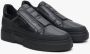 Estro Heren Zwarte Slip-On Sneakers gemaakt van Echt Leer Er00113805 Black Heren - Thumbnail 2