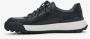 Estro Heren Zwarte Sneakers gemaakt van Echt Leer met een Witte Zool Er00114191 Black Heren - Thumbnail 2