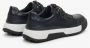 Estro Heren Zwarte Sneakers gemaakt van Echt Leer met een Witte Zool Er00114191 Black Heren - Thumbnail 4