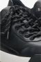 Estro Heren Zwarte Sneakers gemaakt van Echt Leer met een Witte Zool Er00114191 Black Heren - Thumbnail 5