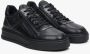 Estro Heren Zwarte Leren Sneakers met een Decoratieve Rits Er00113808 Black Heren - Thumbnail 2