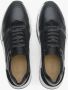 Estro Heren Leren & Velours Sneakers in Zwart Er00114551 Black Heren - Thumbnail 4