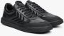 Estro Heren Zwarte Leren Lage Sneakers Er00111760 Black Heren - Thumbnail 2