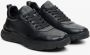 Estro Heren Zwarte Lage Sneakers gemaakt van Gestructureerd Echt Leer Er00113801 Black Heren - Thumbnail 2