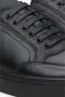 Estro Heren Zwarte Leren Lage Sneakers met Isolatie voor de Winter Er00114237 Black Heren - Thumbnail 6