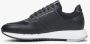 Estro Heren Zwarte Leren Sneakers met Elastische Zool Er00114547 Black Heren - Thumbnail 3