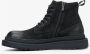 Estro Heren Zwarte Enkellaarzen met Isolatie gemaakt van Echt Nubuck Er00114240 Black Heren - Thumbnail 5